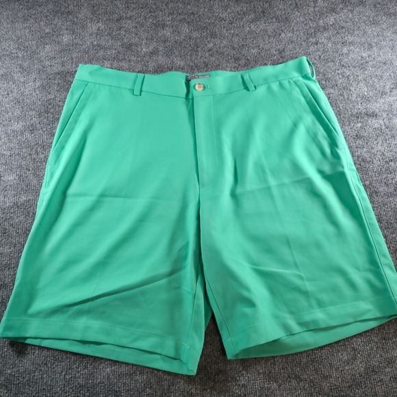 Peter Millar‎ Wick Golf Shorts Mens 36 Green Moisture Wicking Performance - Picture 2 of 11